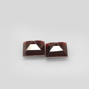 Gemas de granate piropo rojo natural de  ct, cuadrado, VS