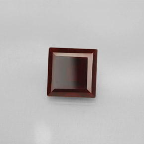 Granate piropo rojo natural de 2,76 ct, cuadrado, VS