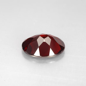 Granate piropo rojo natural de 2,86 ct, corte óvalo, VVS-VS