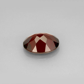 Granate piropo rojo natural de 2,98 ct, corte óvalo, VS