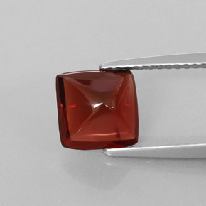 Granate piropo rojo natural de 2,43 ct, transparente, transparente / translúcido