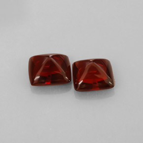 Gemas de granate piropo rojo natural de  ct, transparente, transparente / translúcido