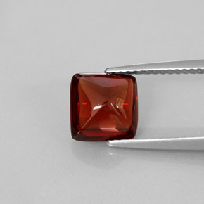 Granate piropo rojo natural de 2,41 ct, transparente, transparente / translúcido