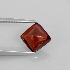 Granate piropo rojo natural de 2,41 ct, transparente, transparente / translúcido