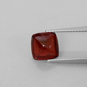 Granate piropo rojo natural de 2,70 ct, transparente, transparente / translúcido