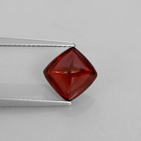 Granate piropo rojo natural de 2,70 ct, transparente, transparente / translúcido