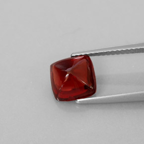 Granate piropo rojo natural de 2,70 ct, transparente, transparente / translúcido