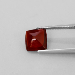 Granate piropo rojo natural de 2,13 ct, transparente, transparente / translúcido