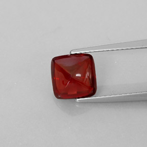 Granate piropo rojo natural de 2,63 ct, transparente, transparente / translúcido