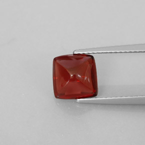 Granate piropo rojo natural de 2,58 ct, transparente, transparente / translúcido