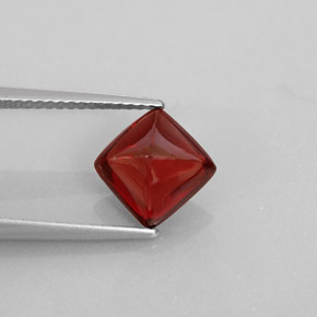 Granate piropo rojo natural de 2,58 ct, transparente, transparente / translúcido