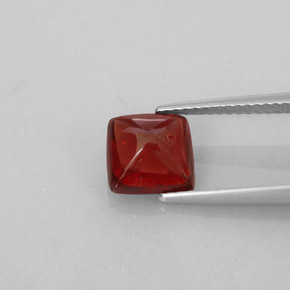 Granate piropo rojo natural de 2,58 ct, transparente, transparente / translúcido