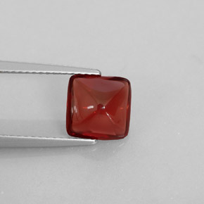 Granate piropo rojo natural de 2,28 ct, transparente, transparente / translúcido