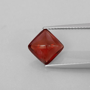 Granate piropo rojo natural de 2,28 ct, transparente, transparente / translúcido