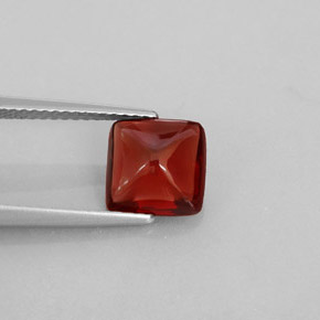 Granate piropo rojo natural de 2,28 ct, transparente, transparente / translúcido