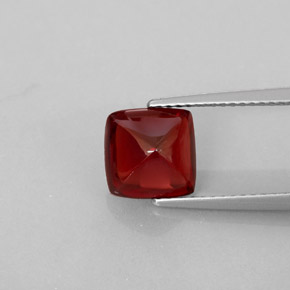 Granate piropo rojo natural de 2,98 ct, transparente, transparente / translúcido