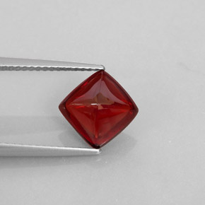 Granate piropo rojo natural de 2,98 ct, transparente, transparente / translúcido