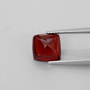 Granate piropo rojo natural de 2,98 ct, transparente, transparente / translúcido