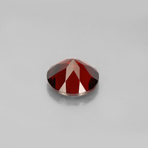 Granate piropo rojo natural de 2,23 ct, corte redondo, VS