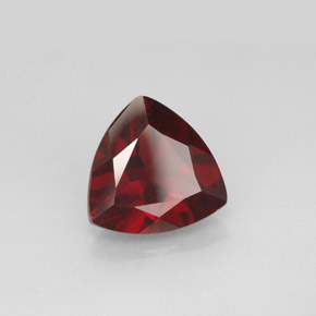Granate piropo rojo natural de 3,55 ct, trillón, VS