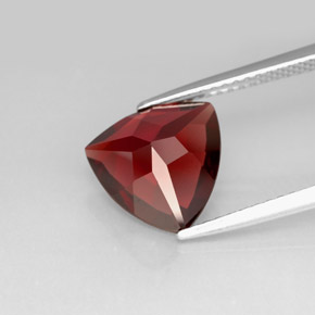 Granate piropo rojo natural de 3,55 ct, trillón, VS