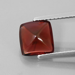 Granate piropo rojo natural de 1,95 ct, transparente, transparente / translúcido