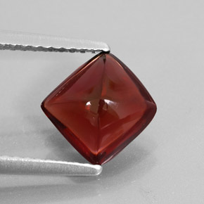 Granate piropo rojo natural de 1,95 ct, transparente, transparente / translúcido