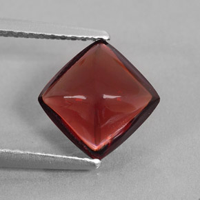Granate piropo rojo natural de 2,22 ct, transparente, transparente / translúcido