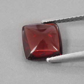 Granate piropo rojo natural de 2,22 ct, transparente, transparente / translúcido