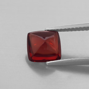 Granate piropo rojo natural de 2,17 ct, transparente, transparente / translúcido