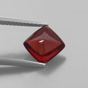 Granate piropo rojo natural de 2,17 ct, transparente, transparente / translúcido