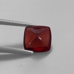 Granate piropo rojo natural de 1,92 ct, transparente, transparente / translúcido