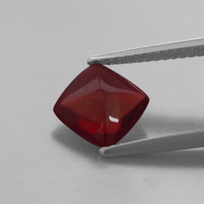 Granate piropo rojo natural de 1,92 ct, transparente, transparente / translúcido