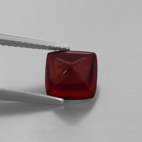 Granate piropo rojo natural de 2,40 ct, transparente, transparente / translúcido