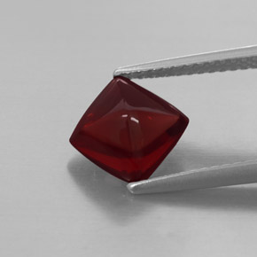 Granate piropo rojo natural de 2,40 ct, transparente, transparente / translúcido