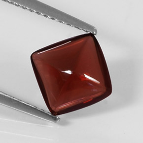 Granate piropo rojo natural de 2,02 ct, transparente, transparente / translúcido