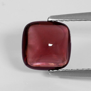 Granate piropo rojo natural de 2,02 ct, transparente, transparente / translúcido