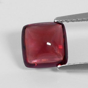 Granate piropo rojo natural de 1,99 ct, transparente, transparente / translúcido