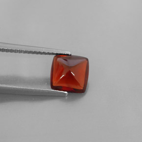 Granate piropo rojo natural de 2,08 ct, transparente, transparente / translúcido