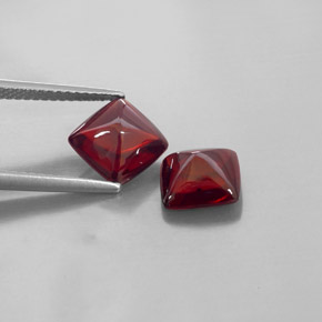 Gemas de granate piropo rojo natural de  ct, transparente, transparente / translúcido