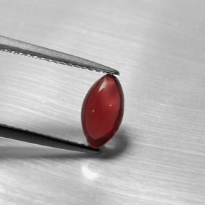 Granate piropo rojo natural de 1,20 ct, transparente, transparente / translúcido