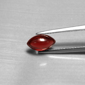 Granate piropo rojo natural de 1,39 ct, transparente, transparente / translúcido