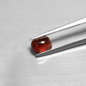 Granate piropo rojo natural de 1,47 ct, transparente, transparente / translúcido