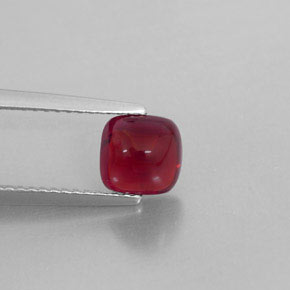 Granate piropo rojo natural de 1,81 ct, transparente, transparente / translúcido