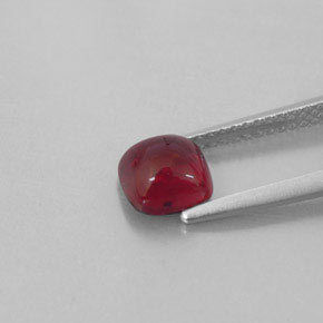 Granate piropo rojo natural de 1,81 ct, transparente, transparente / translúcido