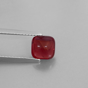 Granate piropo rojo natural de 1,98 ct, transparente, transparente / translúcido