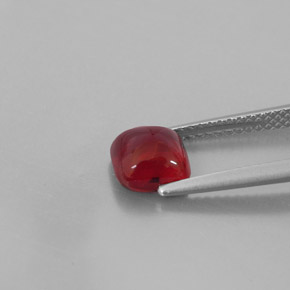 Granate piropo rojo natural de 1,98 ct, transparente, transparente / translúcido