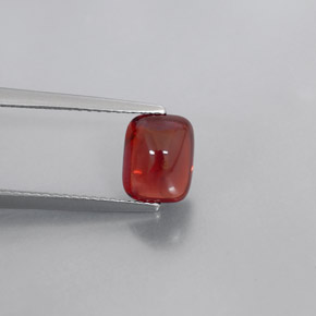 Granate piropo rojo natural de 2,60 ct, transparente, transparente / translúcido