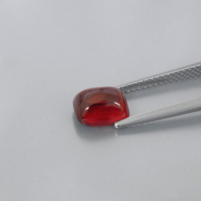 Granate piropo rojo natural de 2,60 ct, transparente, transparente / translúcido