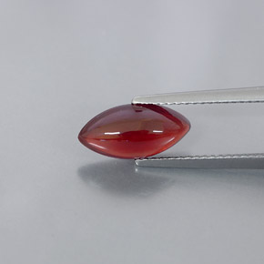 Granate piropo rojo natural de 3,08 ct, transparente, transparente / translúcido